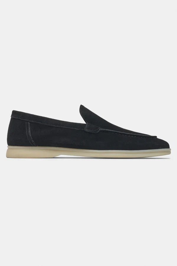 SUEDE LOAFER - BLACK
