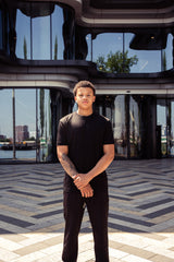 Cotton black t-shirt