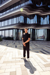 Cotton black t-shirt