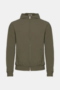 Dark Green Hooded Tech Vest