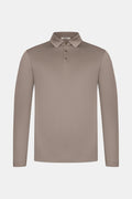 Desert Taupe Longsleeve Polo Shirt