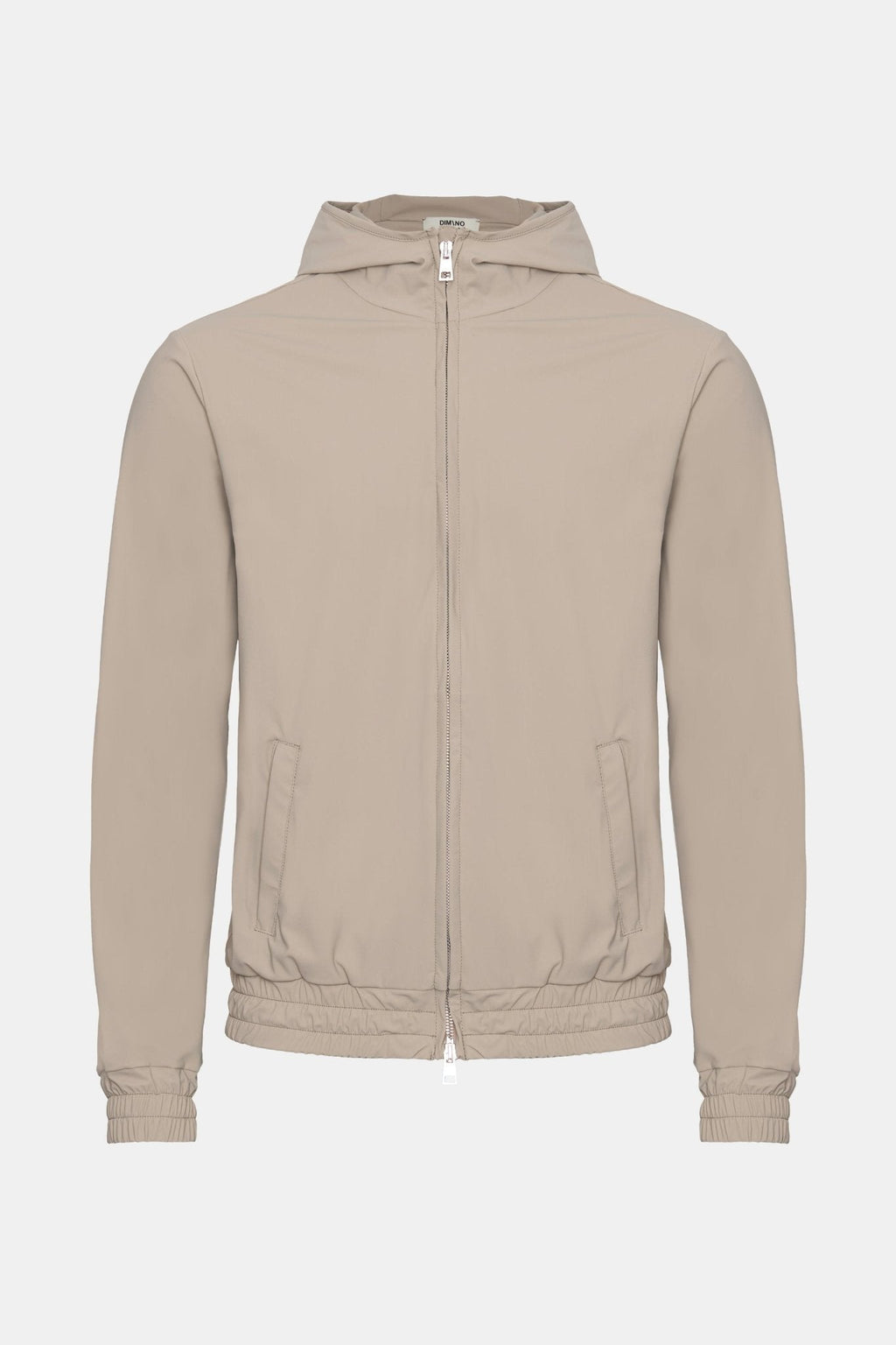 Light Beige Hooded Tech Vest
