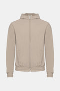 Light Beige Hooded Tech Vest