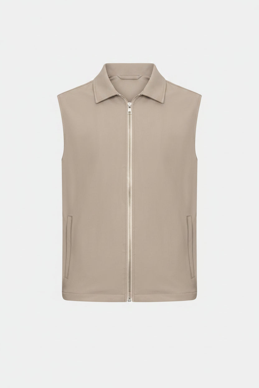 Light Beige Tech Gilet