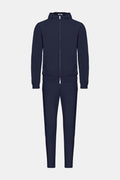 Midnight Blue Hooded Tech Suit