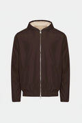 Mocha Brown Hooded Blend Jacket