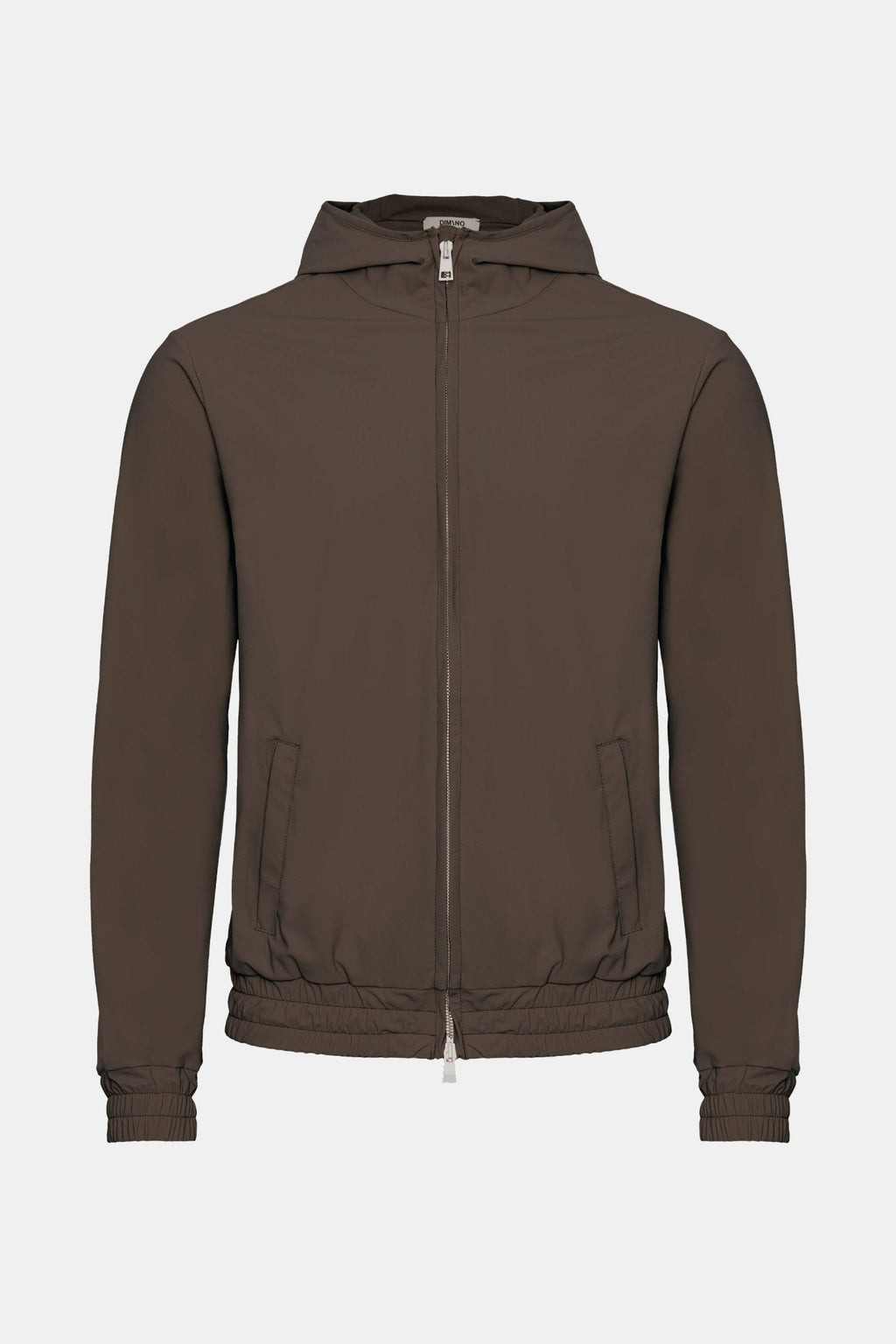 Mocha Brown Hooded Tech Vest
