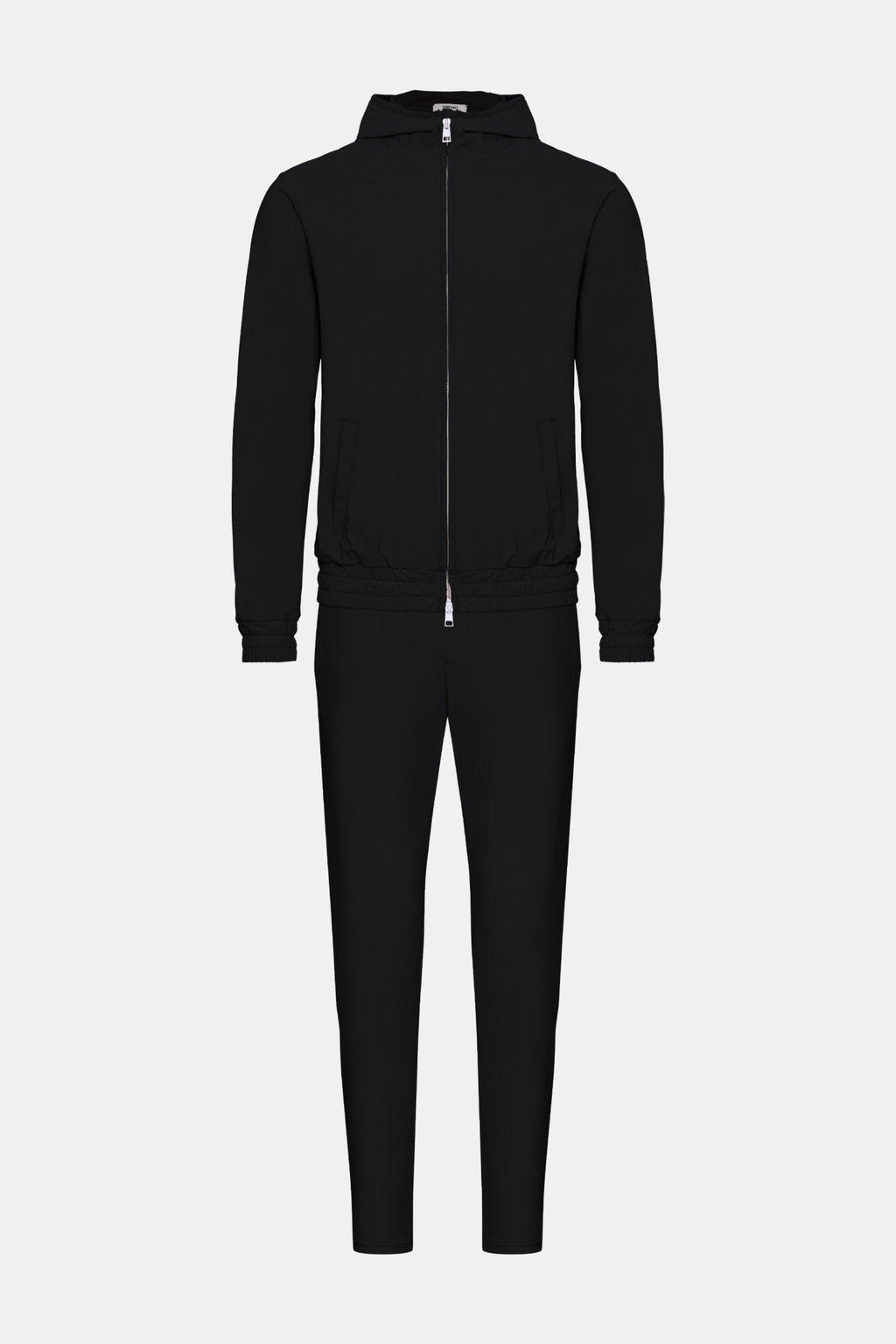 Onyx Black Hooded Tech Suit