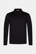 Onyx Black Longsleeve Polo Shirt